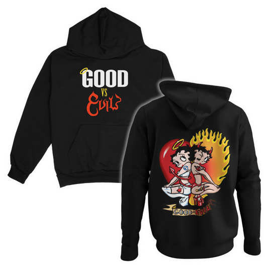 Betty Boop "Good vs Evil" adult hoodie