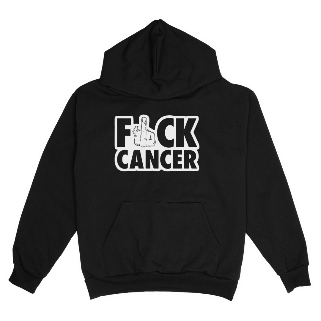 F*ck cancer adult hoodie