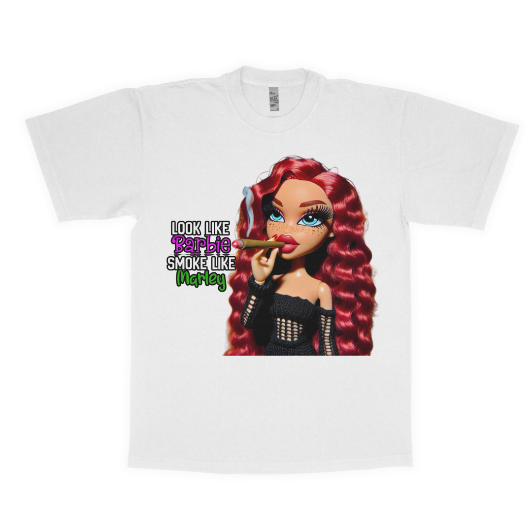 Look like Barbie smoke like Marley adult t-shirt