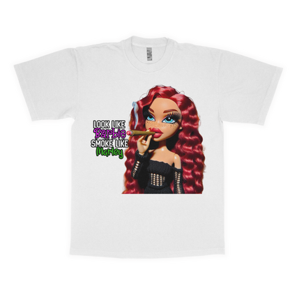 Look like Barbie smoke like Marley adult t-shirt