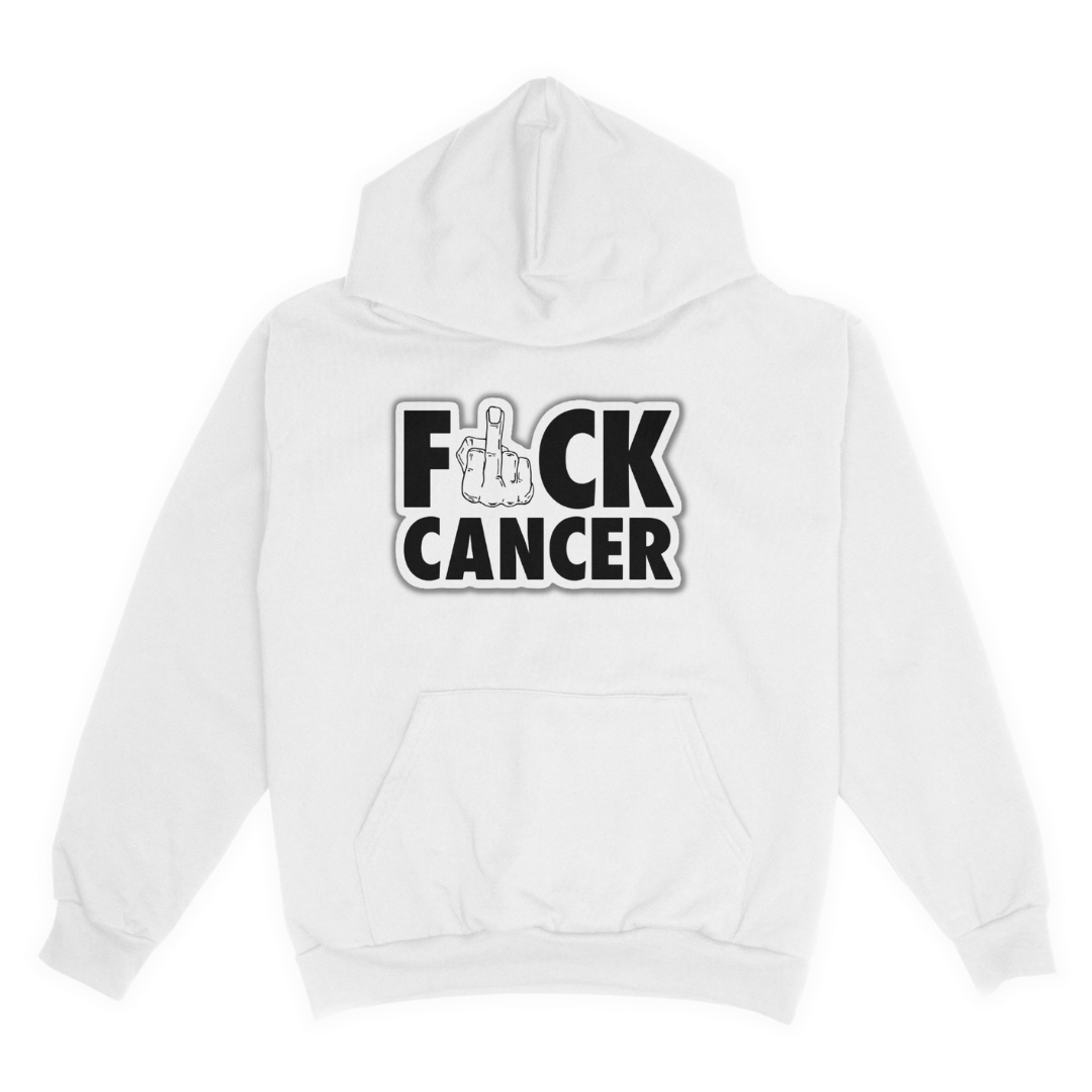 F*ck cancer adult hoodie