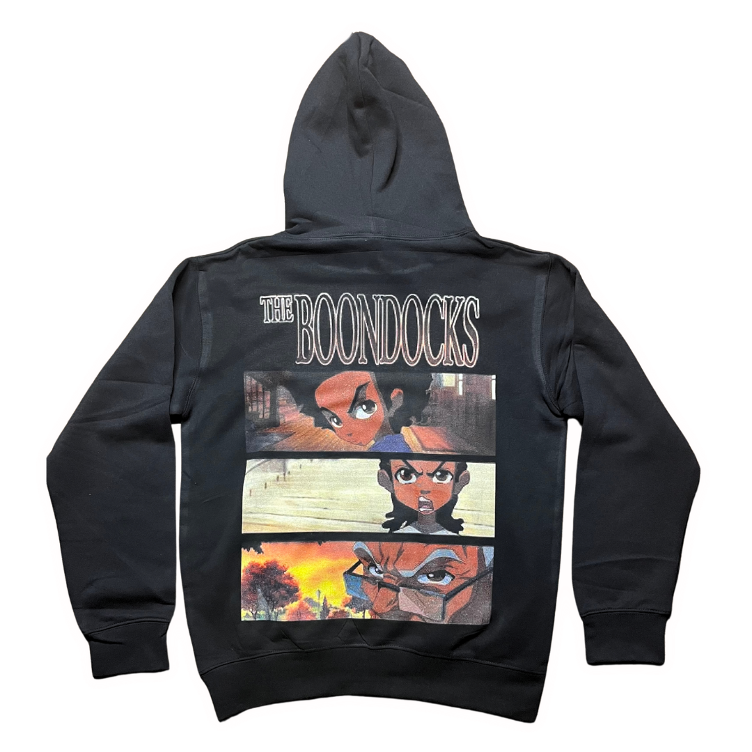 Custom Boondocks mugshot adult hoodie