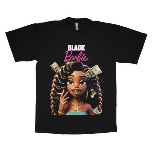 Black Barbie adult t-shirt