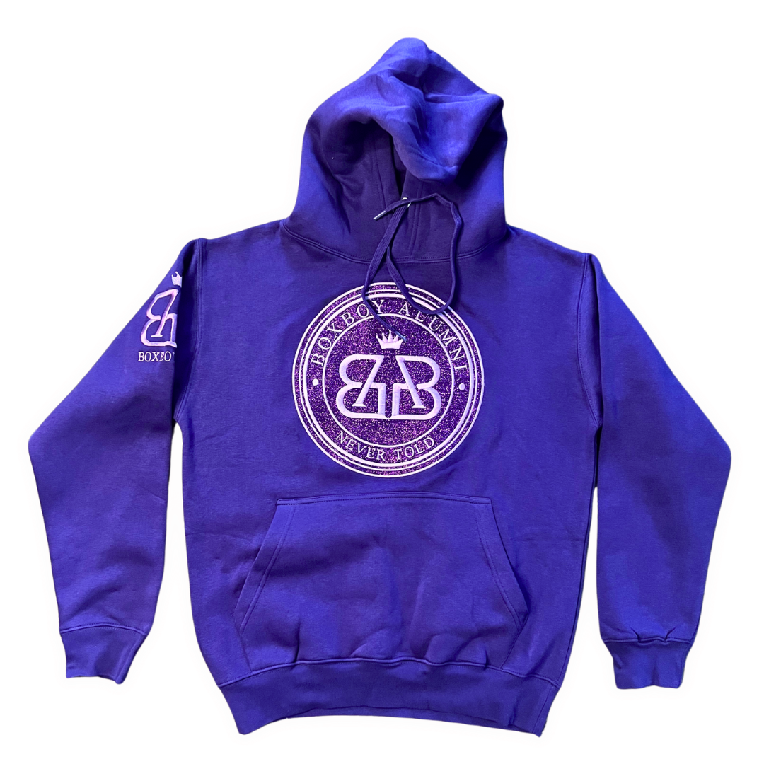 BoxBoy Alumni adult glitter bomb hoodie