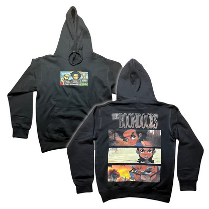 Custom Boondocks mugshot adult hoodie