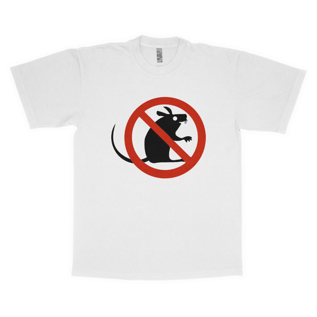 No rats adult t-shirt