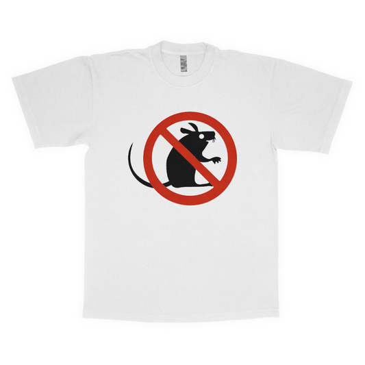 No rats adult t-shirt