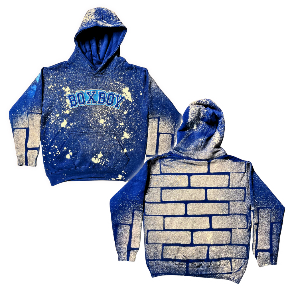 BoxBoy Alumni kids tie-dye hoodie
