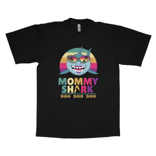 Mommy shark adult t-shirt