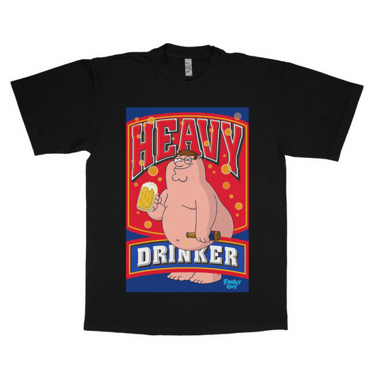 Heavy drinker adult t-shirt