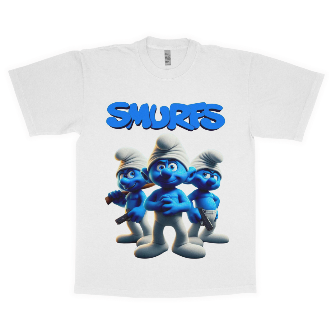 Smurf gang adult t-shirt