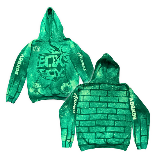 BOXBOY Alumni adult hoodie (with glow in the dark embroidery stitch)