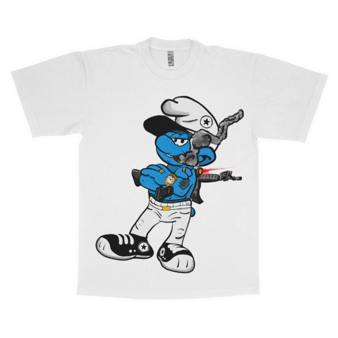 Street Ni99a Smurf adult t-shirt