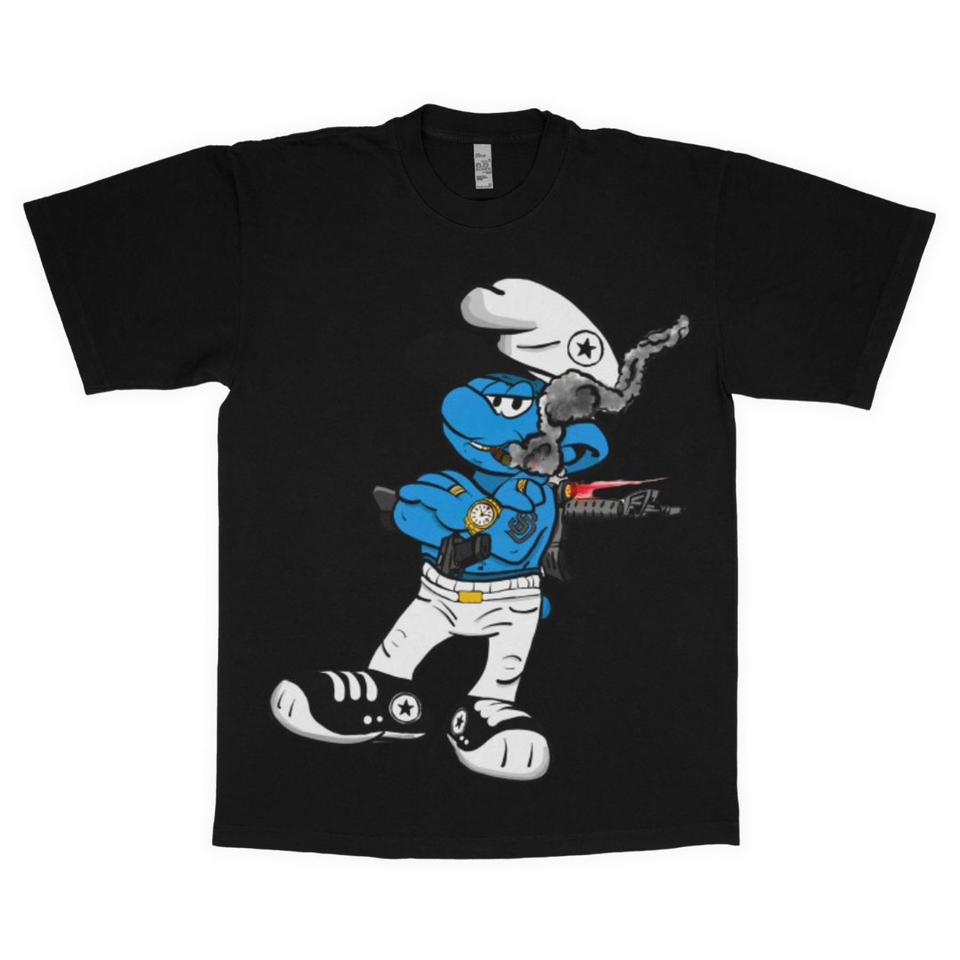 Street Ni99a Smurf adult t-shirt