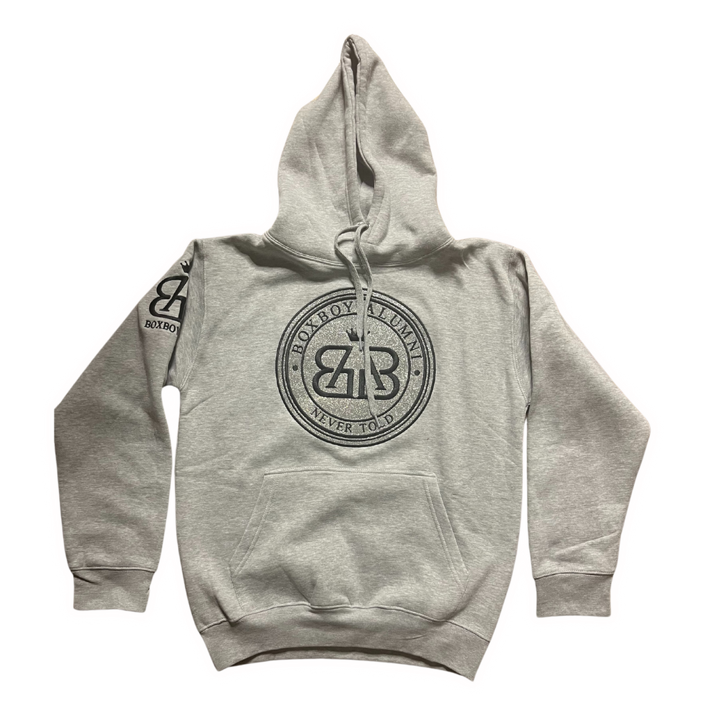 BoxBoy Alumni adult glitter bomb hoodie