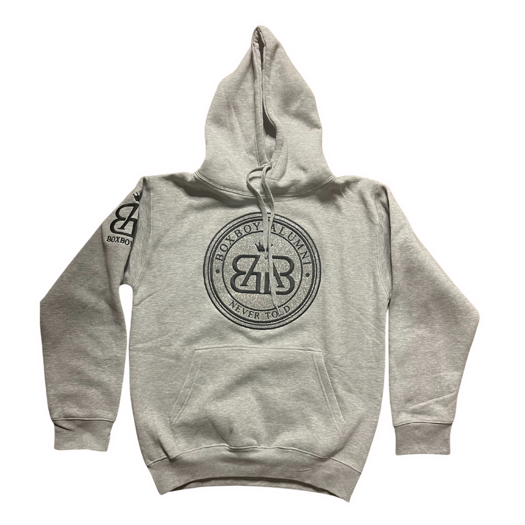 BoxBoy Alumni adult glitter bomb hoodie