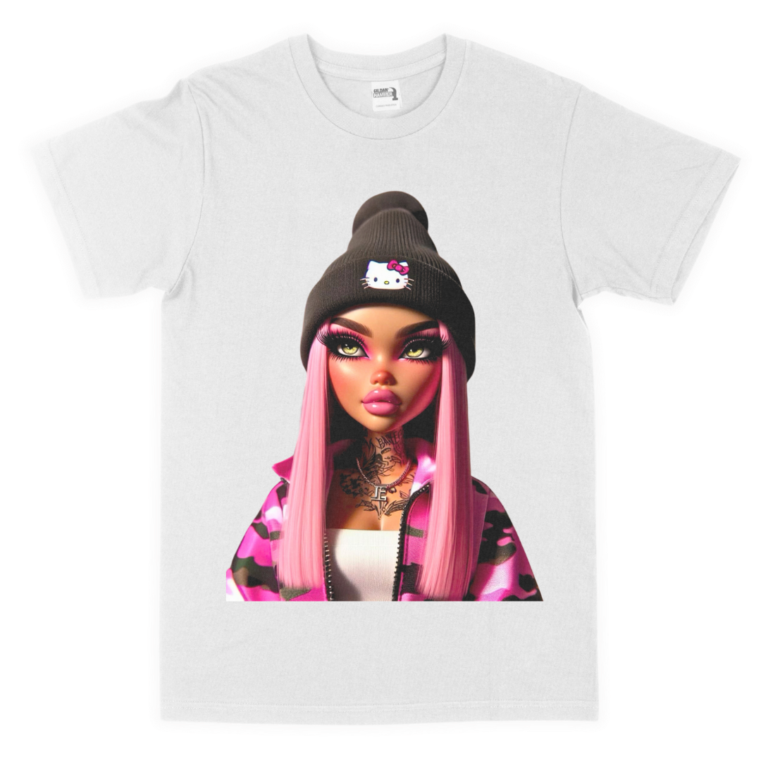 Pretty girl big kid t-shirt