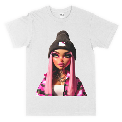 Pretty girl big kid t-shirt