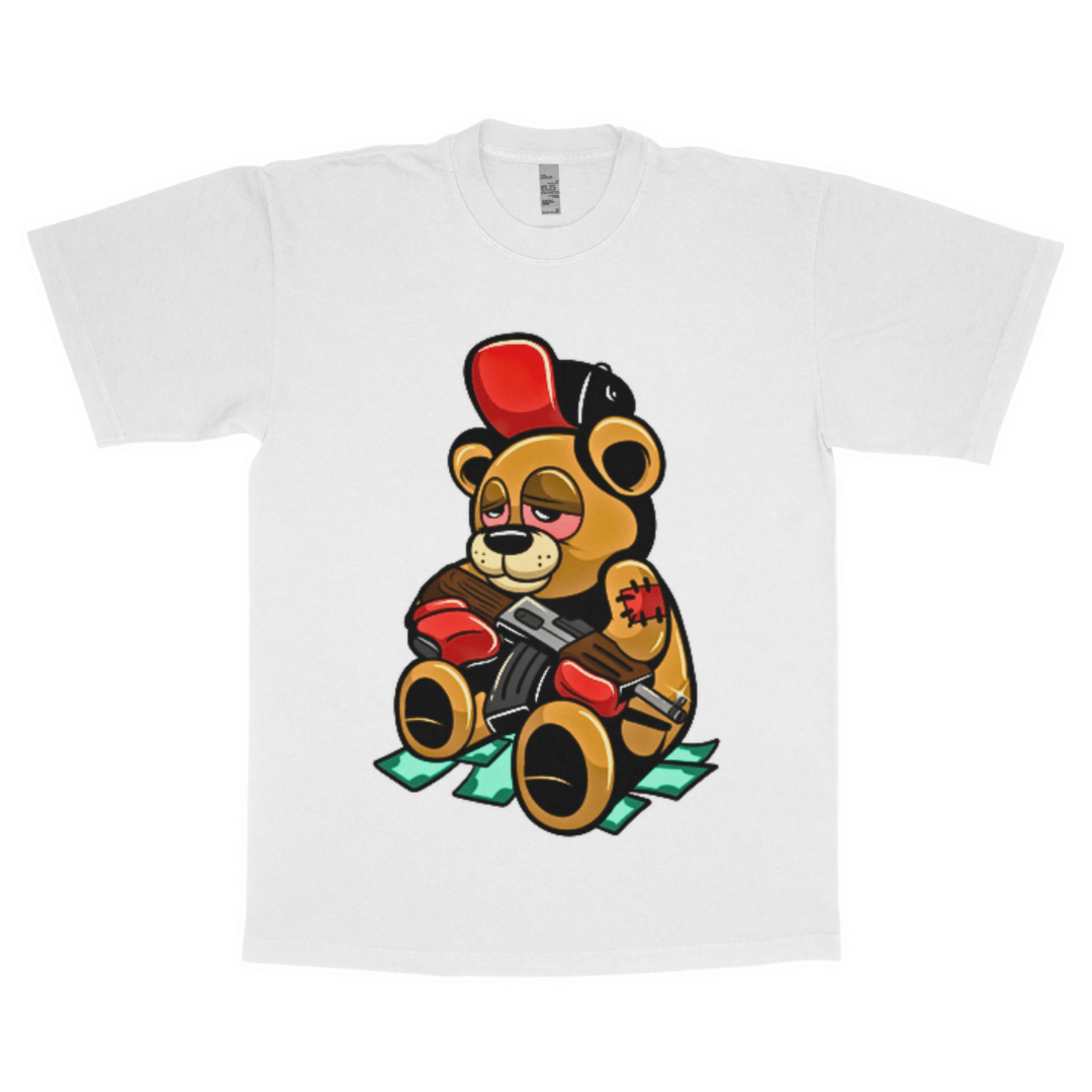 Street bear adult t-shirt