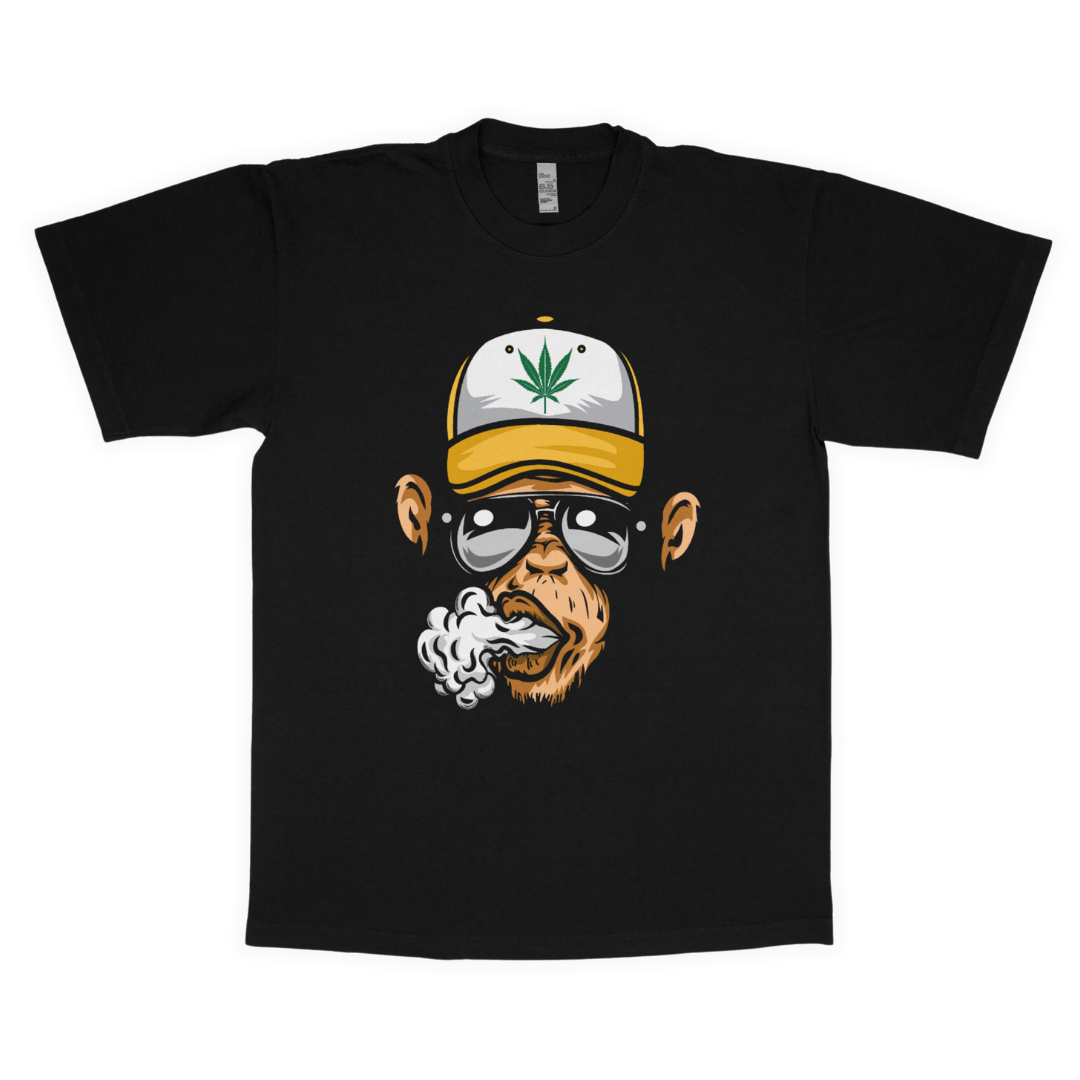 Stoner chimp adult t-shirt