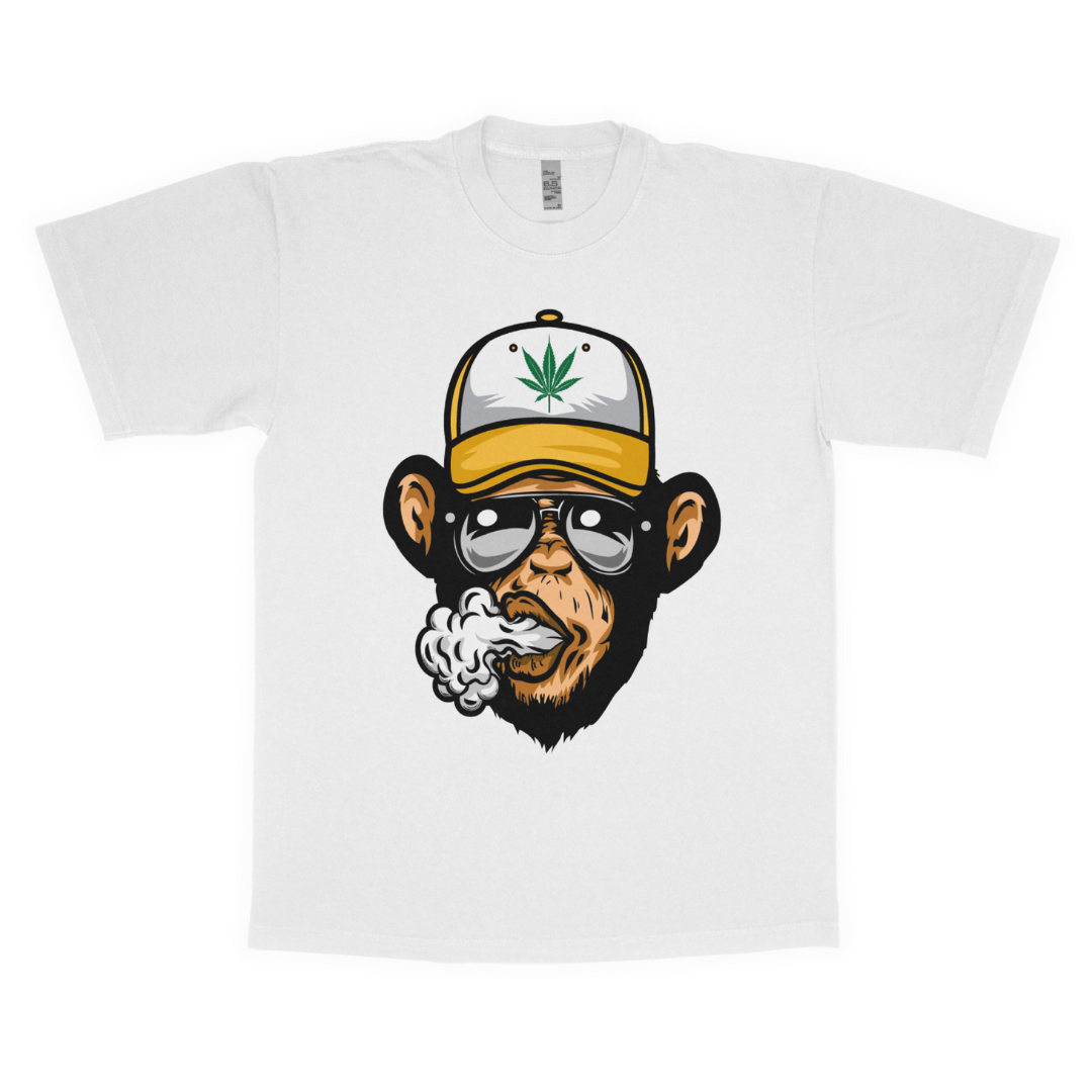 Stoner chimp adult t-shirt