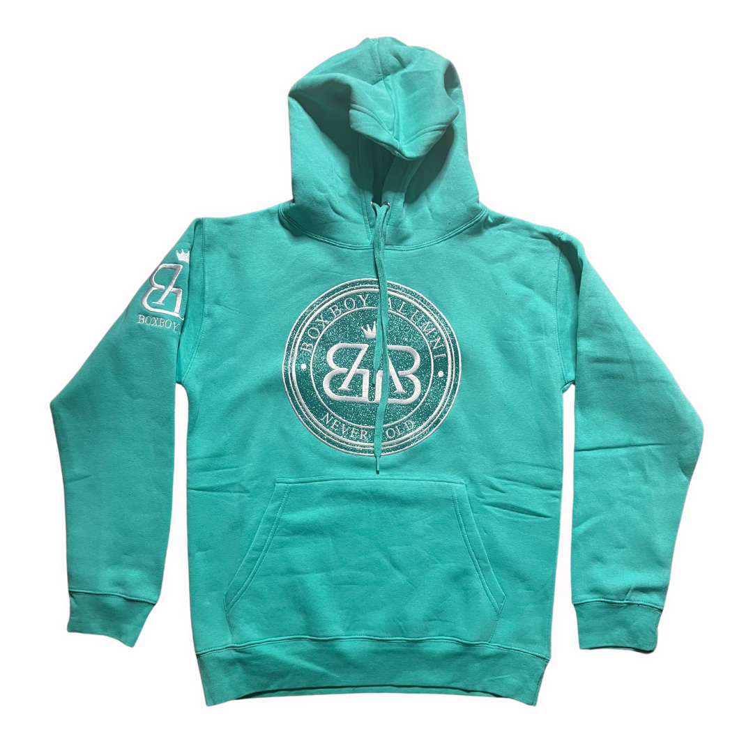 BoxBoy Alumni adult glitter bomb hoodie