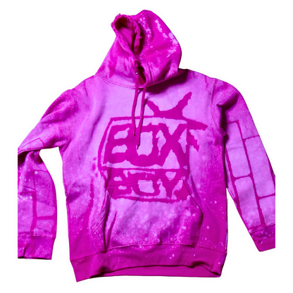 BOXBOY Alumni tye-dye "strawberry lemonade" adult hoodie