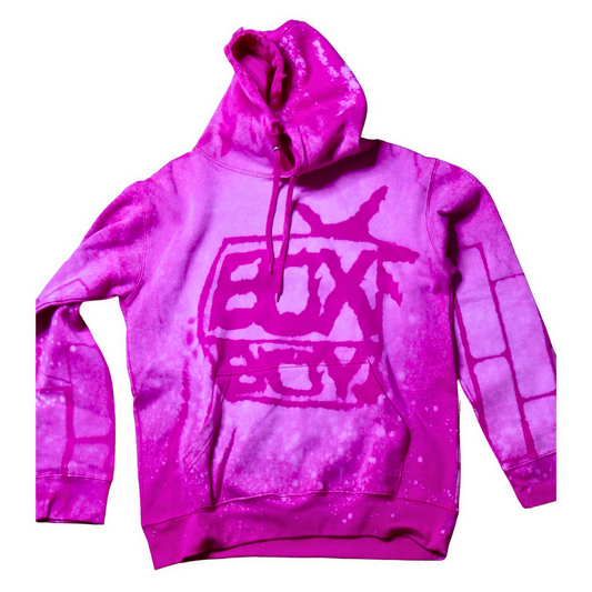 BOXBOY Alumni tye-dye "strawberry lemonade" adult hoodie