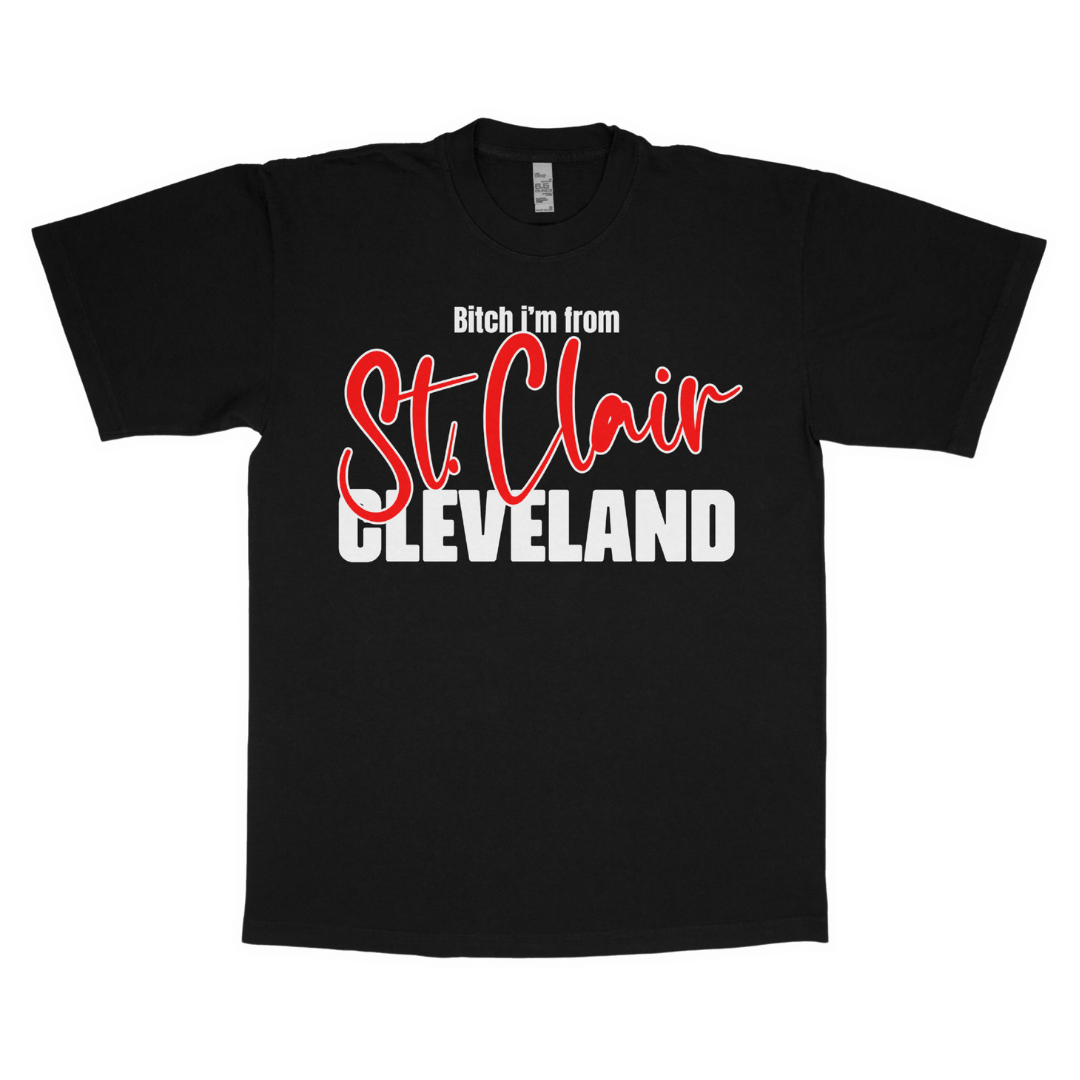 B*tch i'm from St. Clair adult t-shirt