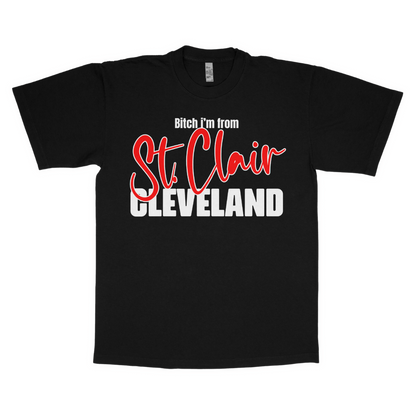 B*tch i'm from St. Clair adult t-shirt