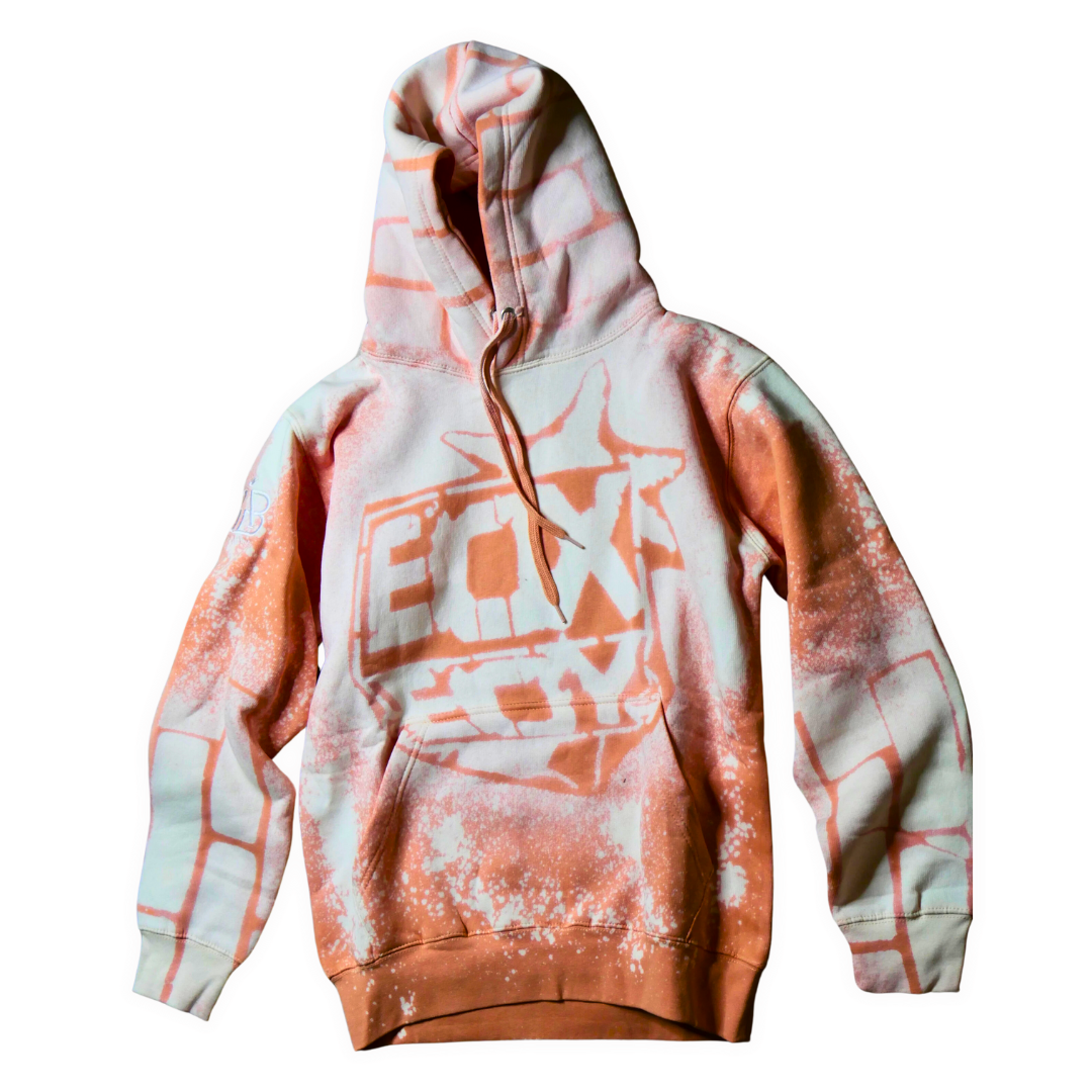 BOXBOY Alumni tye-dye "peaches & cream" adult hoodie