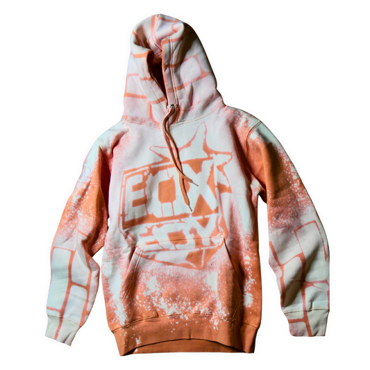 BOXBOY Alumni tye-dye "peaches & cream" adult hoodie