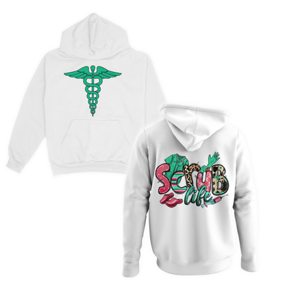 Scrub life adult hoodie