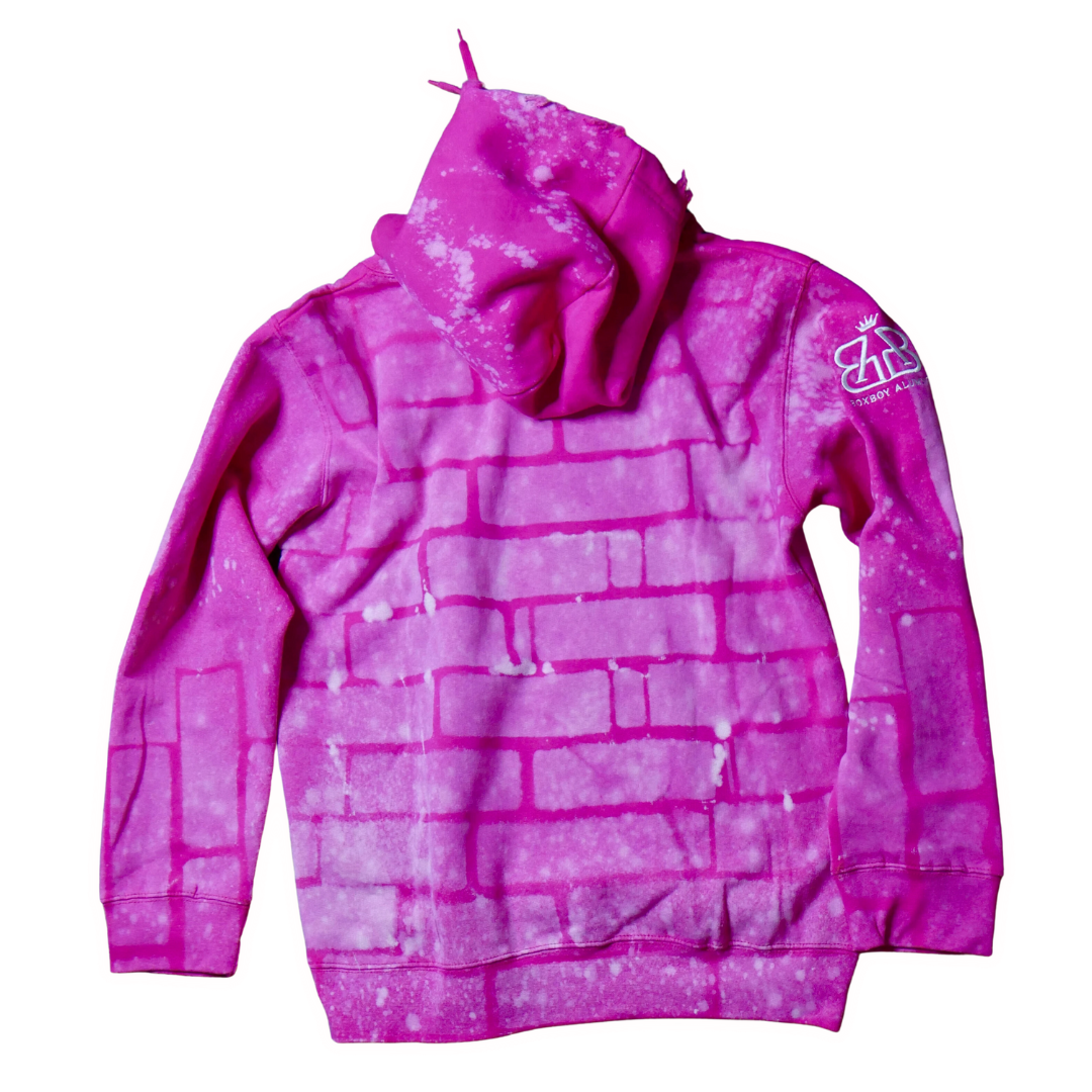 BOXBOY Alumni tye-dye "strawberry lemonade" adult hoodie