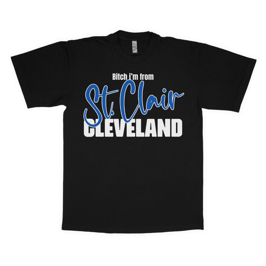 B*tch i'm from St. Clair adult t-shirt