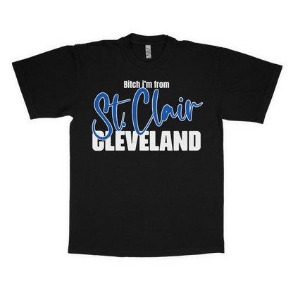 B*tch i'm from St. Clair adult t-shirt