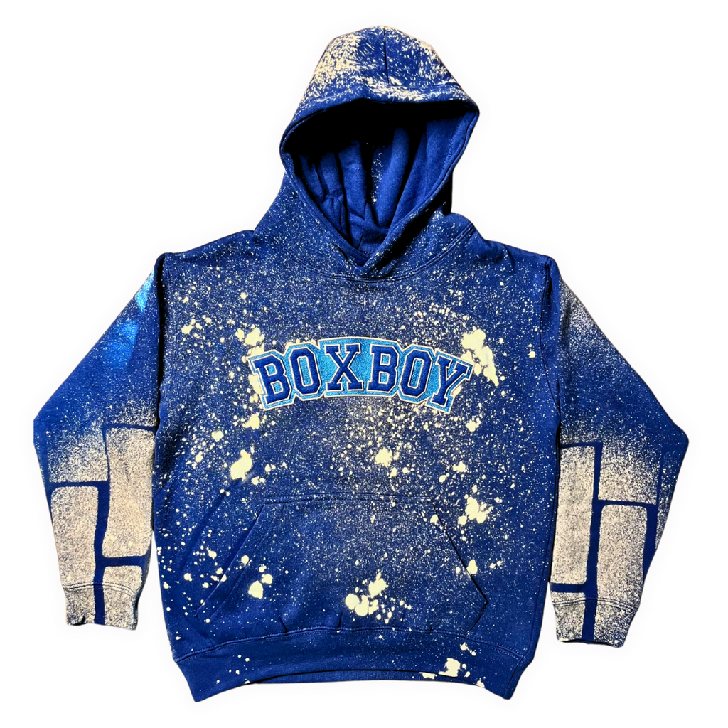 BoxBoy Alumni kids tie-dye hoodie