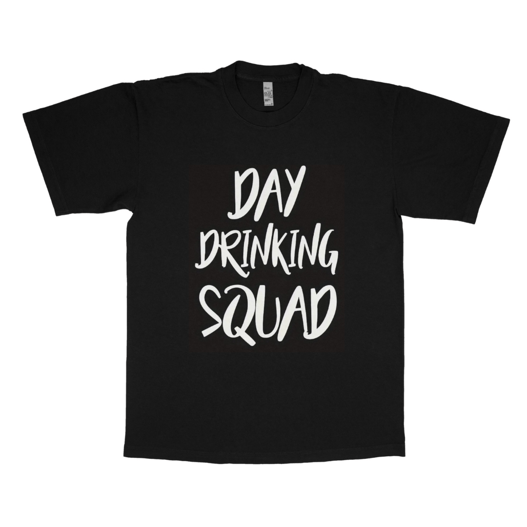 Day drinking squad adult t-shirt