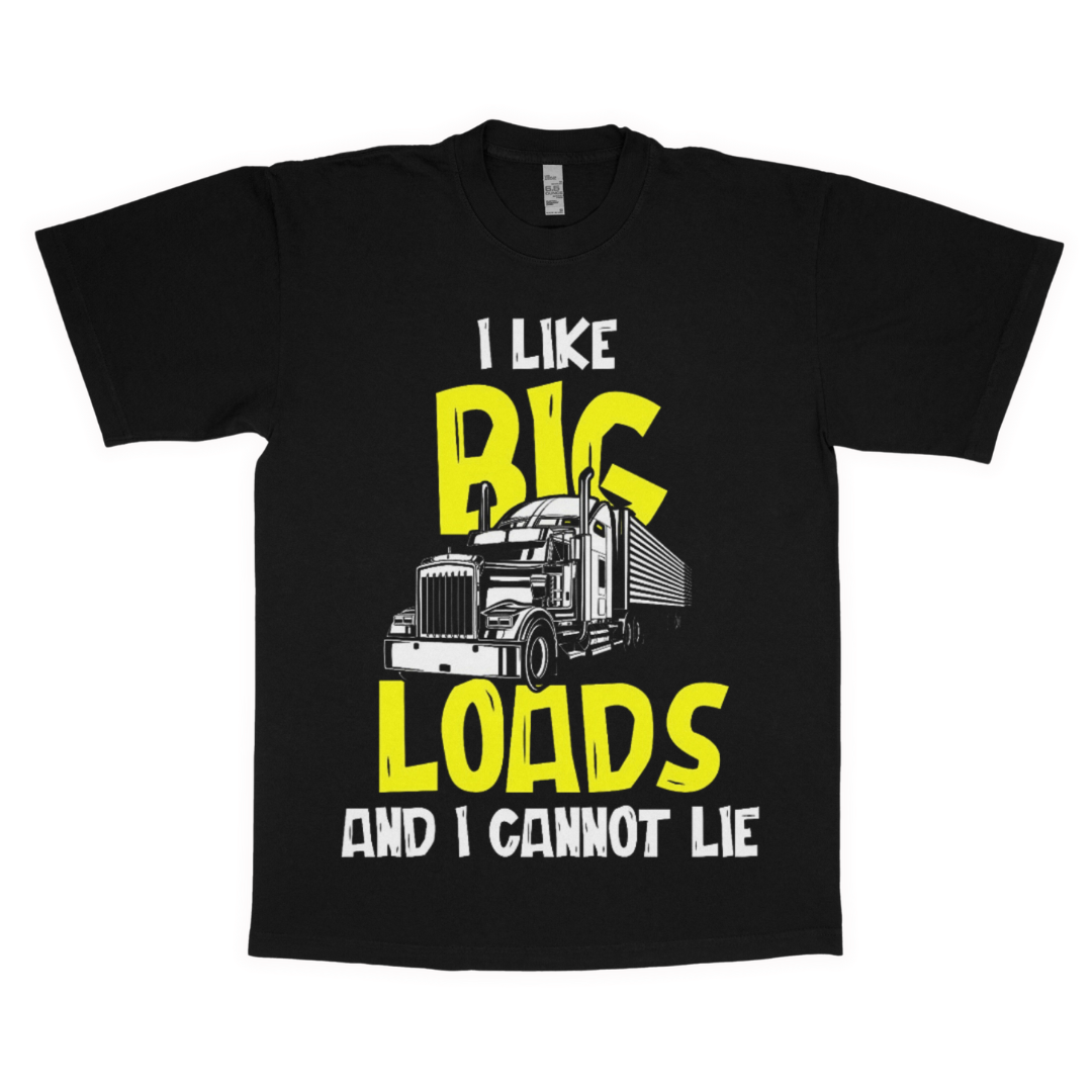 I like big loads adult t-shirt