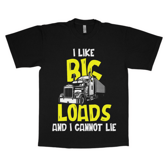 I like big loads adult t-shirt