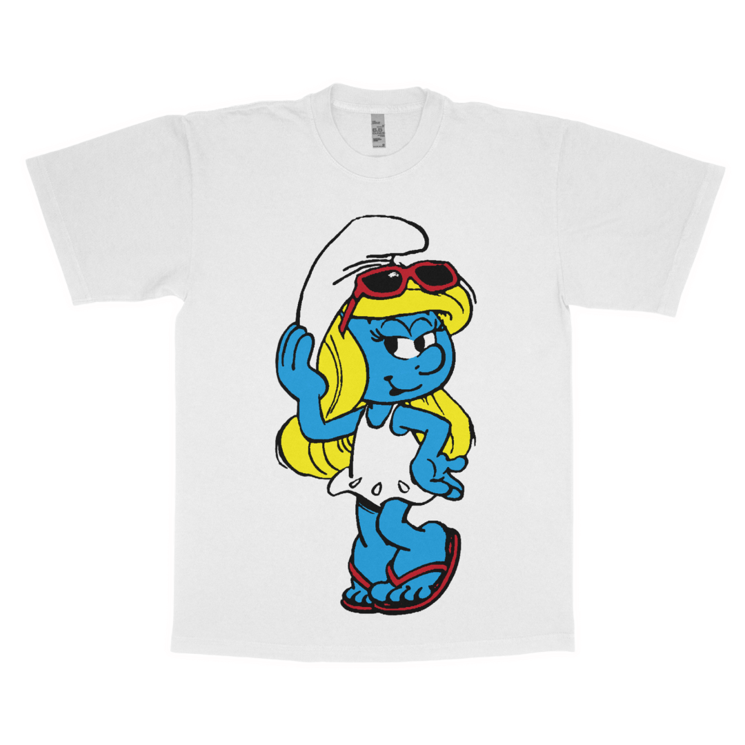 Smurfette adult t-shirt