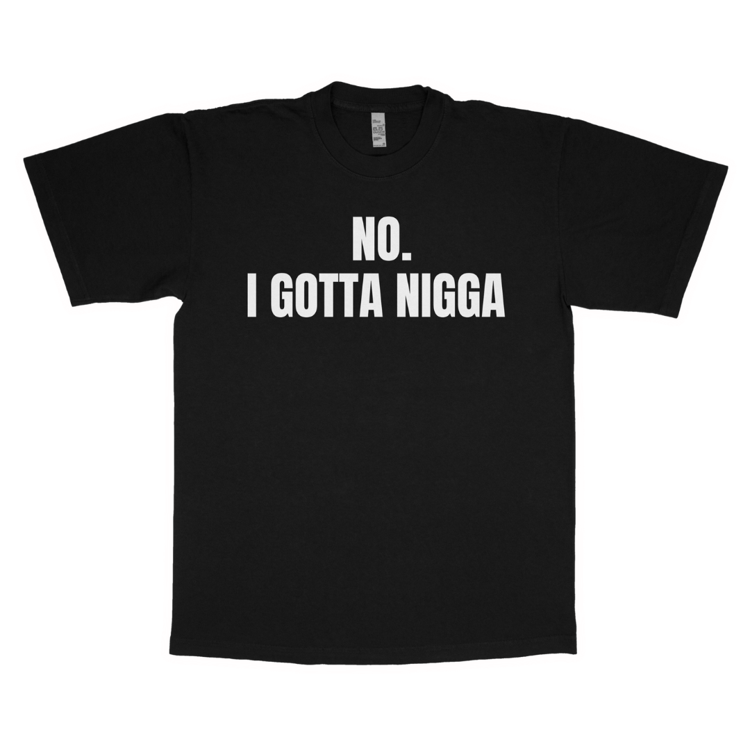 No. I gotta nigga adult t-shirt