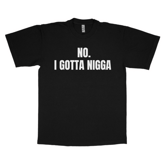 No. I gotta nigga adult t-shirt