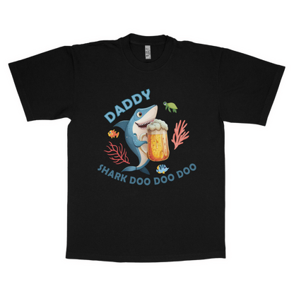 Daddy shark adult t-shirt