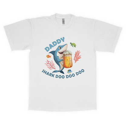 Daddy shark adult t-shirt