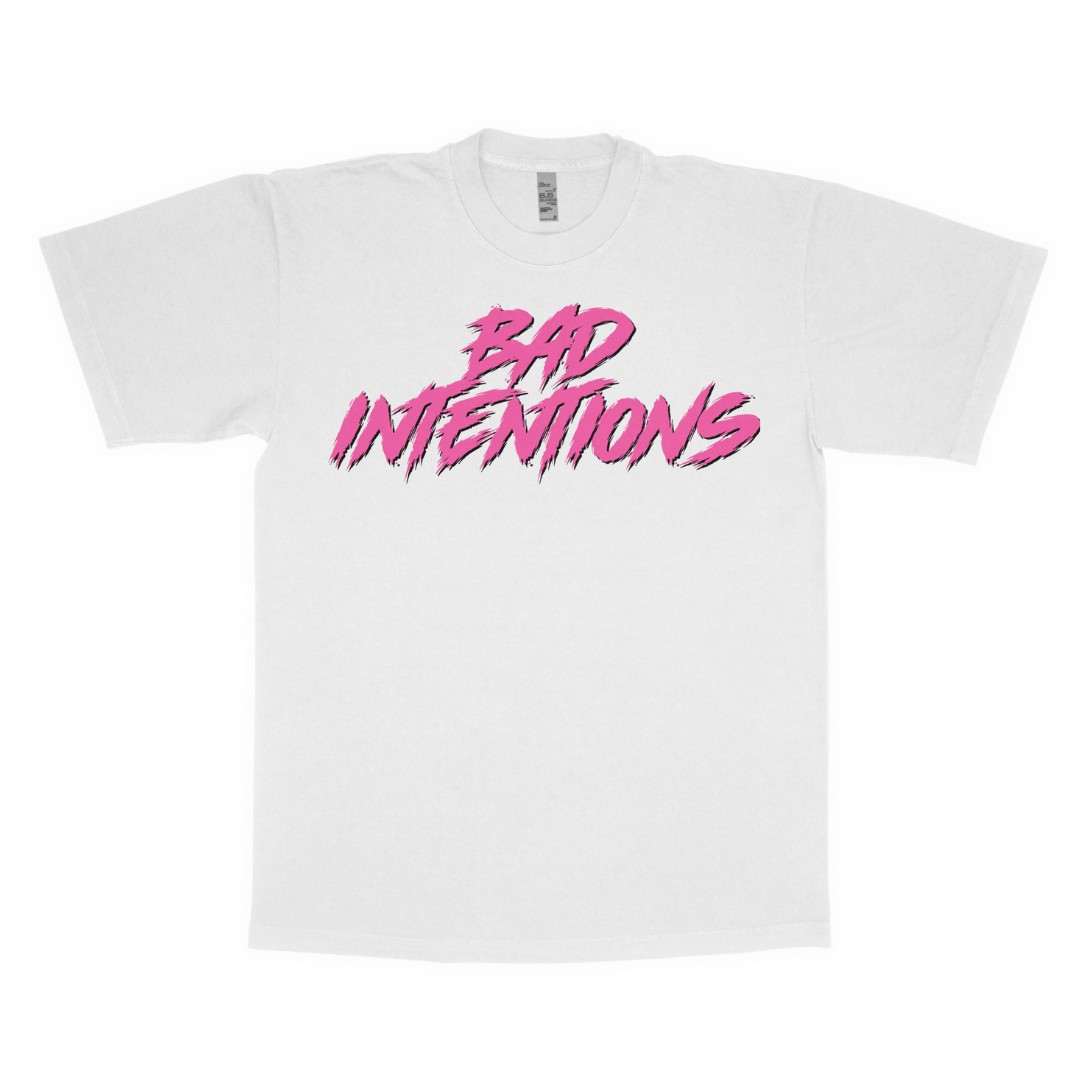 Bad intentions adult t-shirt