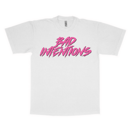 Bad intentions adult t-shirt