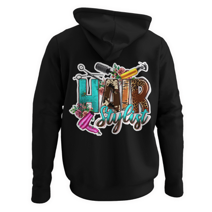 Hair stylist adult hoodie