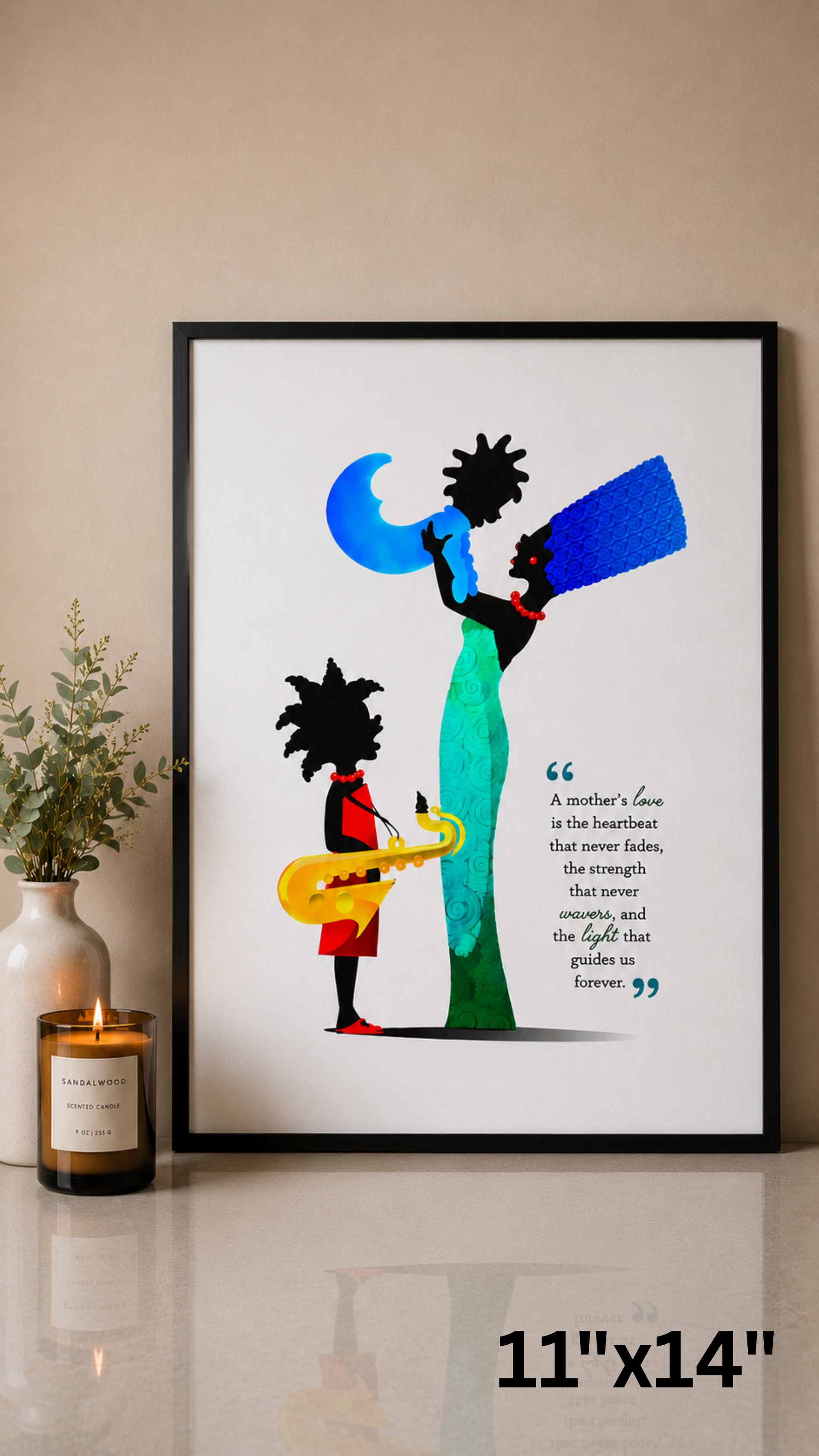 A Mother's Love matte wall poster
