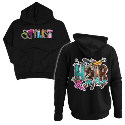 Hair stylist adult hoodie